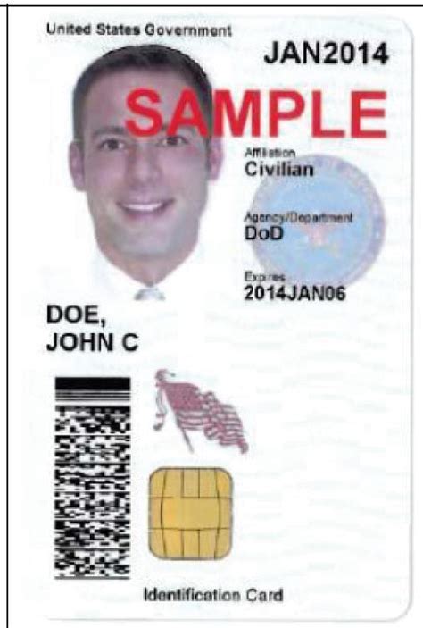 dod civilian id card